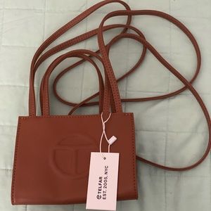 Tan small shopping bag TELFAR